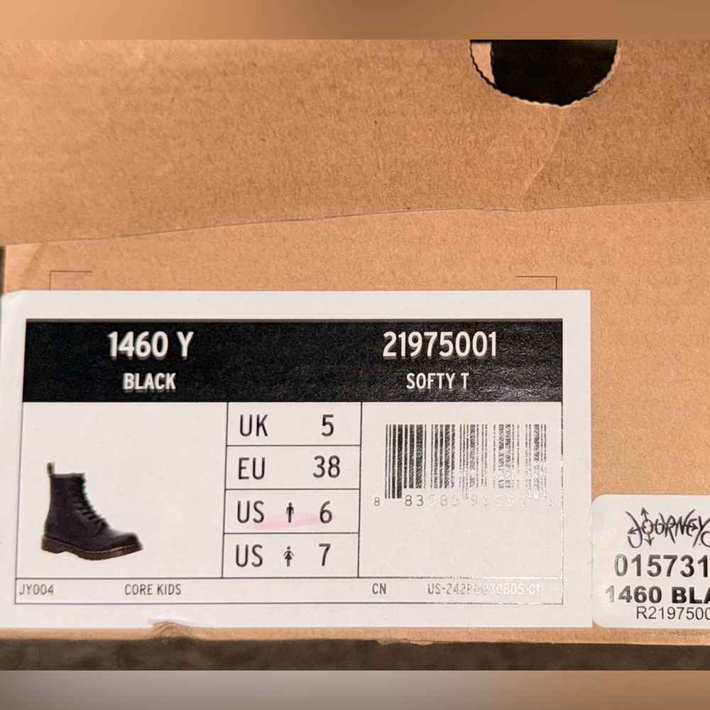 Dr. Martens Black 1460 Boots - Picture 2 of 2